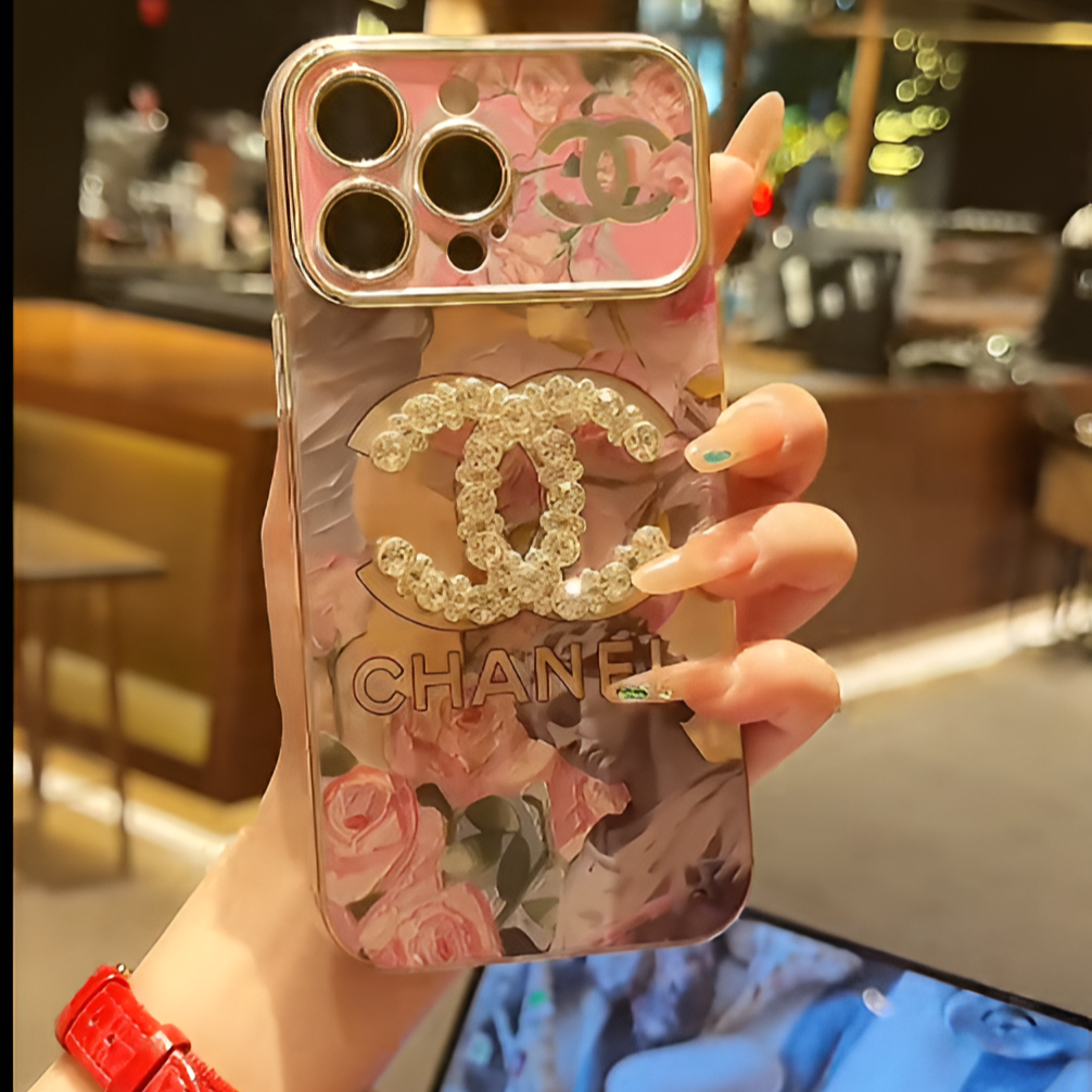 iPhone – Luxury Floral Crystal Case