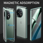 OnePlus Series - 360° (Front+Back) Metal Body Protection Glass Case