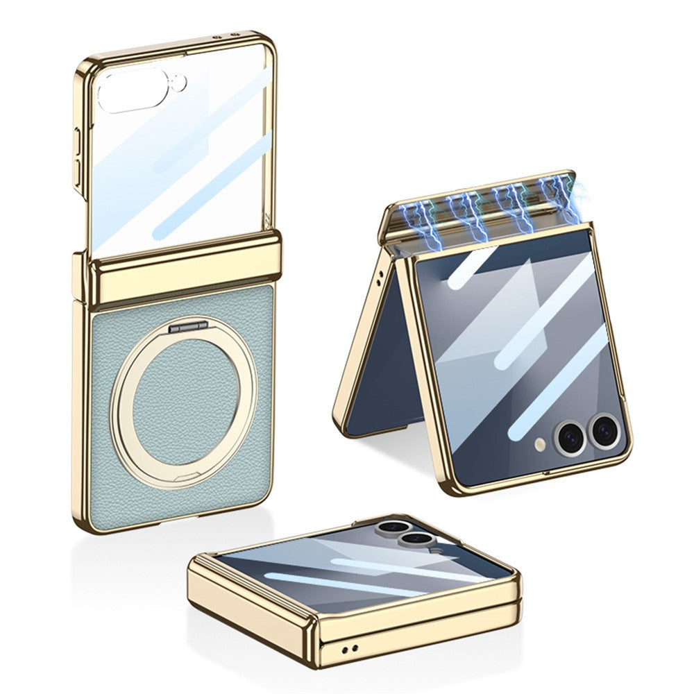 Galaxy Z Flip Series - Magnetic Hinge Protection  Kickstand Case