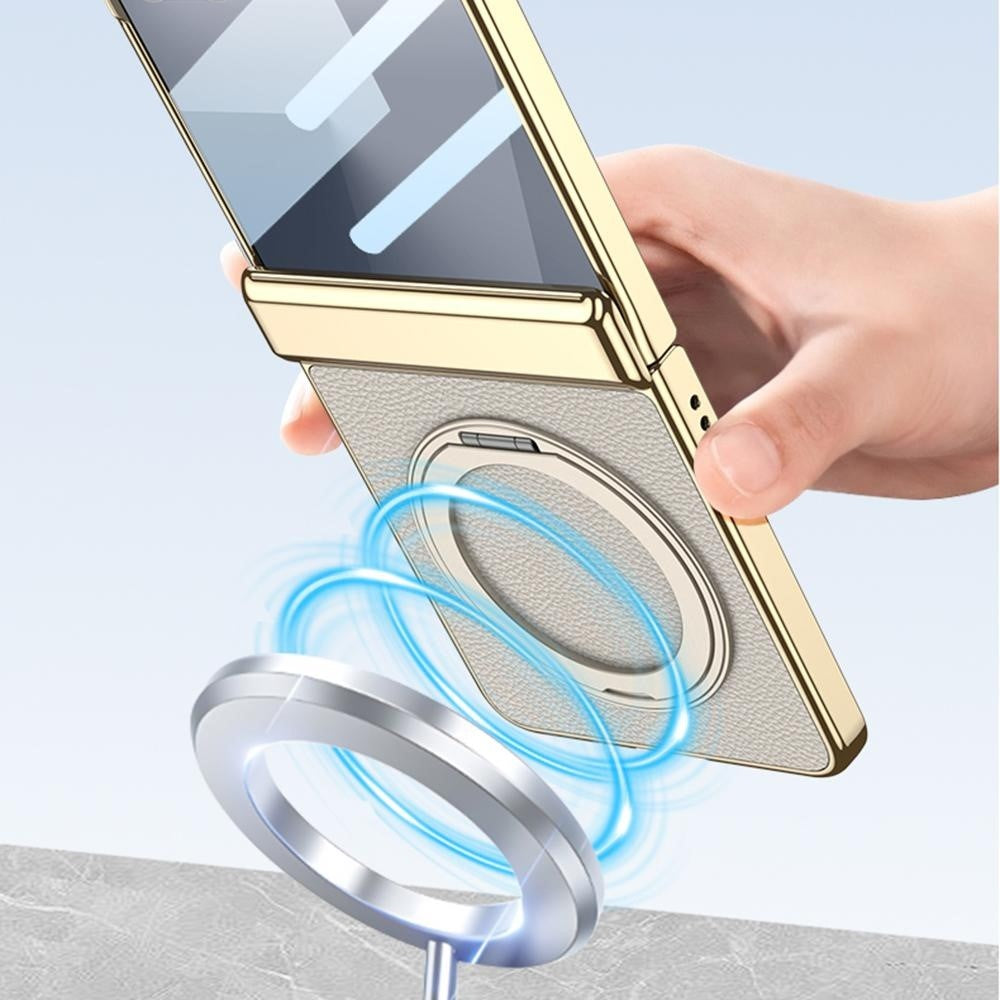 Galaxy Z Flip Series - Magnetic Hinge Protection  Kickstand Case
