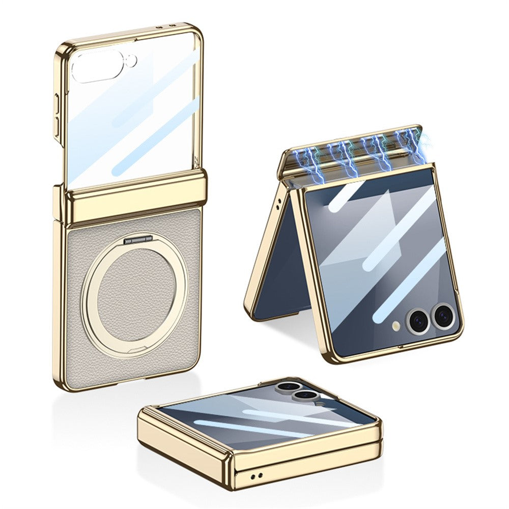 Galaxy Z Flip Series - Magnetic Hinge Protection  Kickstand Case