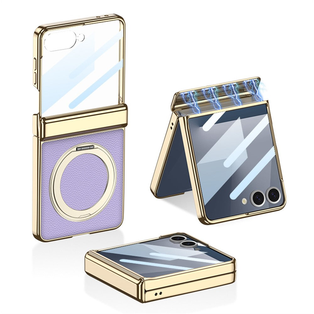 Galaxy Z Flip Series - Magnetic Hinge Protection  Kickstand Case