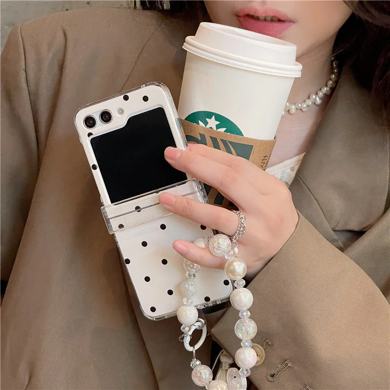 Polka Dot Case with Lanyard