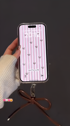 iPhone - Bow-Stripes Soft Case