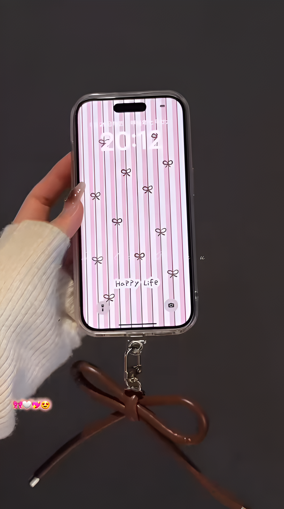 iPhone - Bow-Stripes Soft Case