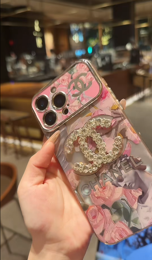 iPhone – Luxury Floral Crystal Case