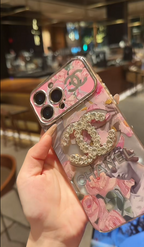 iPhone – Luxury Floral Crystal Case
