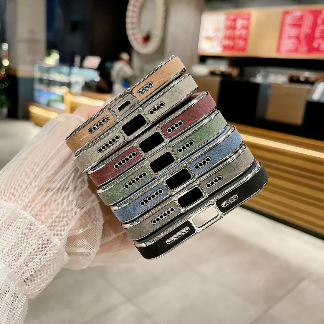 iPhone - Electroplated Lambskin Protective Case