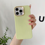 iPhone - Grain Texture Case with Gold Plated Camera Bezel