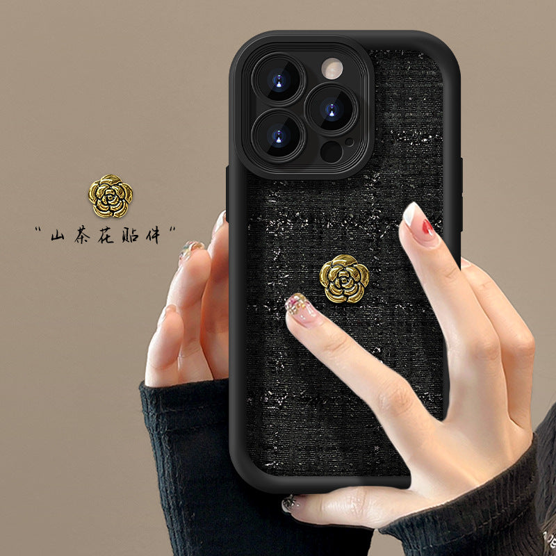 iPhone - Luxury Dimentional Camellia Case With Lanyard