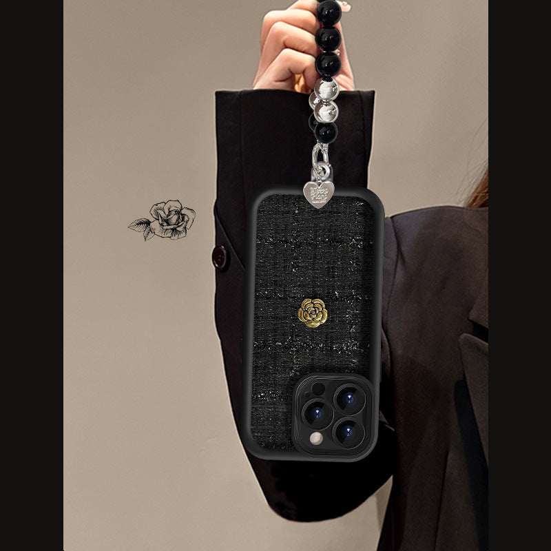 iPhone - Luxury Dimentional Camellia Case With Lanyard