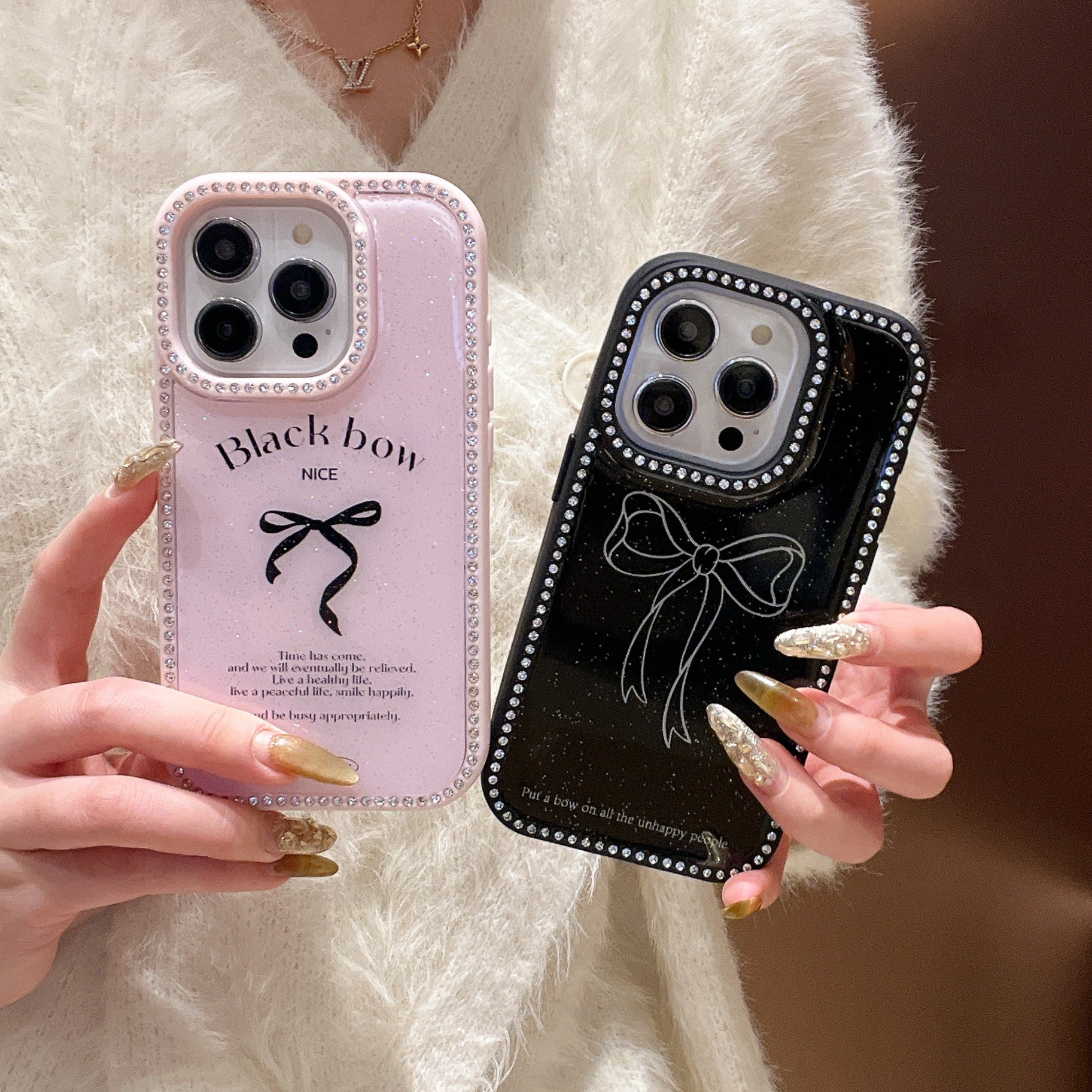 iPhone - Luxury Diamond Bow Case