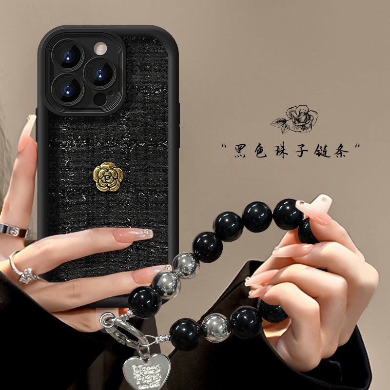iPhone - Luxury Dimentional Camellia Case With Lanyard