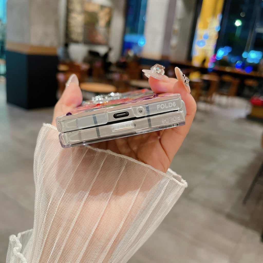 Galaxy Z Fold - Oil Painting Flower Pattern Case