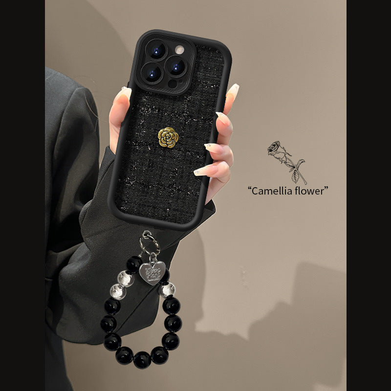 iPhone - Luxury Dimentional Camellia Case With Lanyard