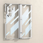 Galaxy Z Fold - Transparent Electroplated Case With Kickstand