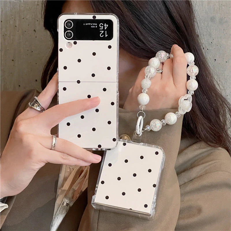 Polka Dot Case with Lanyard