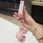 Galaxy Flip - Capybara Cartoon Case with Plush Keychain