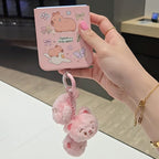 Galaxy Flip - Capybara Cartoon Case with Plush Keychain